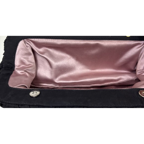 PRADA Tessuto Nylon Chevron Clutch Nero Black - Picture 16 of 16